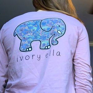 Ivory ella Lavender Long Sleeve Tee